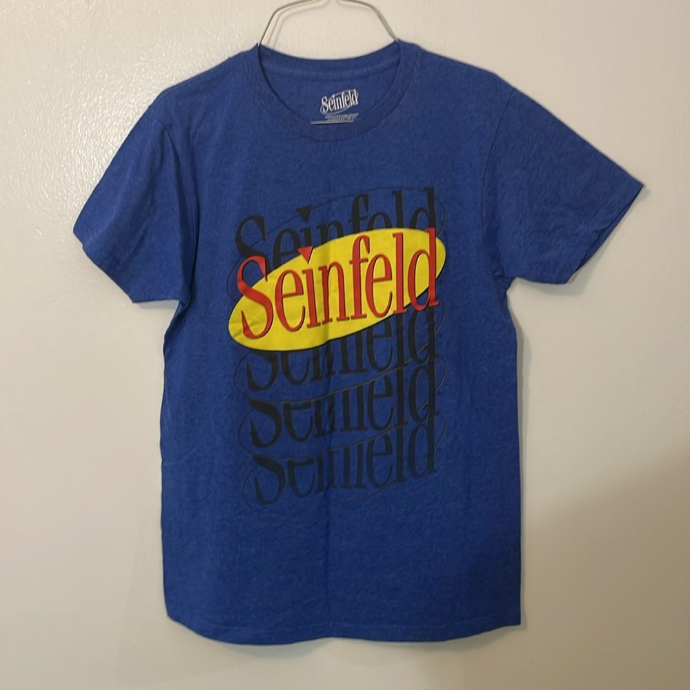 Seinfeld medium blue t shirt 50% cotton 50% polyester are you master domain rear